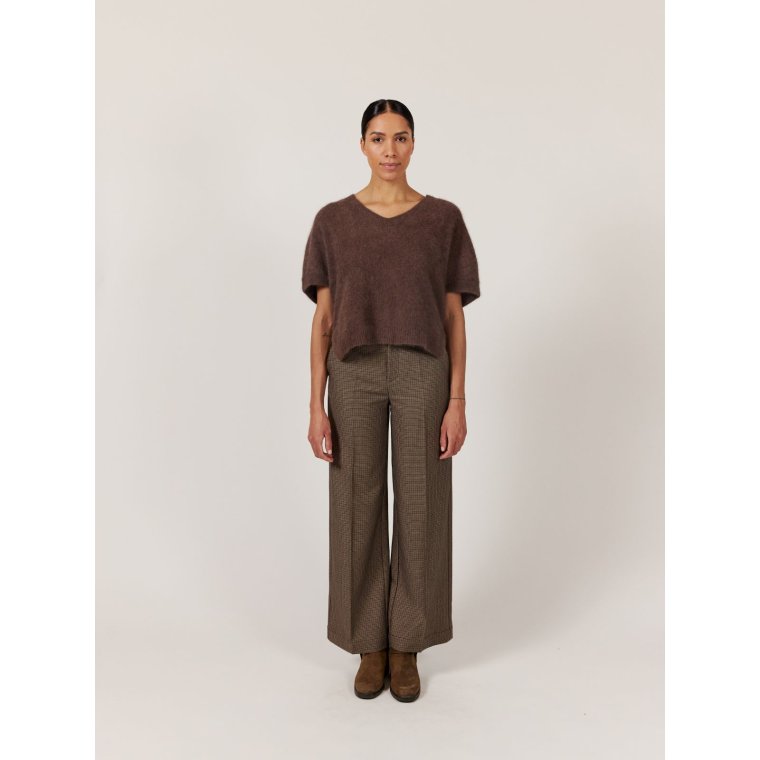 Six Ames - DANA SWEATER - Chocolate Mlange