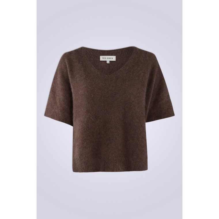 Six Ames - DANA SWEATER - Chocolate Mlange