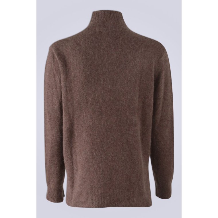 Six Ames - JADE SWEATER - Chocolate Mlange