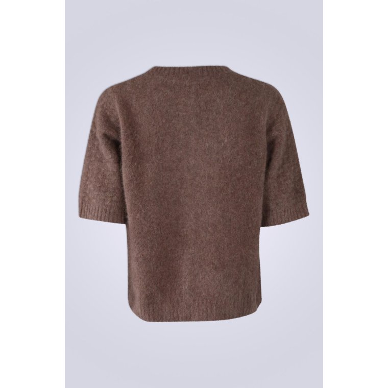 Six Ames - ODEA SWEATER - Chocolate Mlange