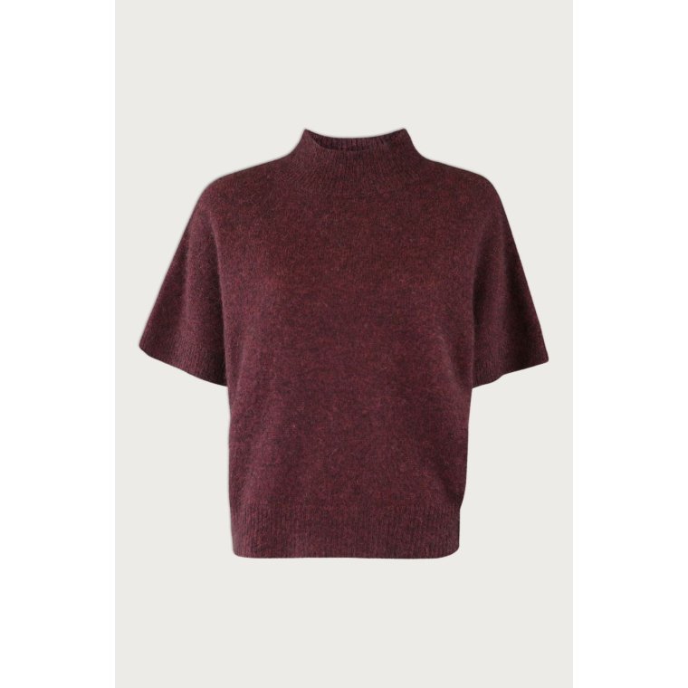 Six Ames - DOANNA SWEATER - Red Wine Melange