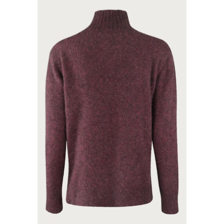 Six Ames - JADE SWEATER - Red Wine Melange