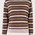 Six Ames - LILY STRIPE SWEATER - Dusty Blush Stripe