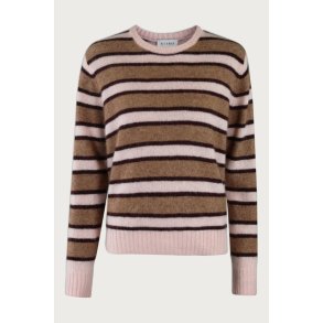 Six Ames - LILY STRIPE SWEATER - Dusty Blush Stripe