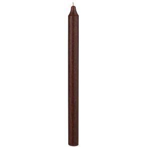 Ib Laursen - Kronelys chocolate rustik lang - 4 stk.