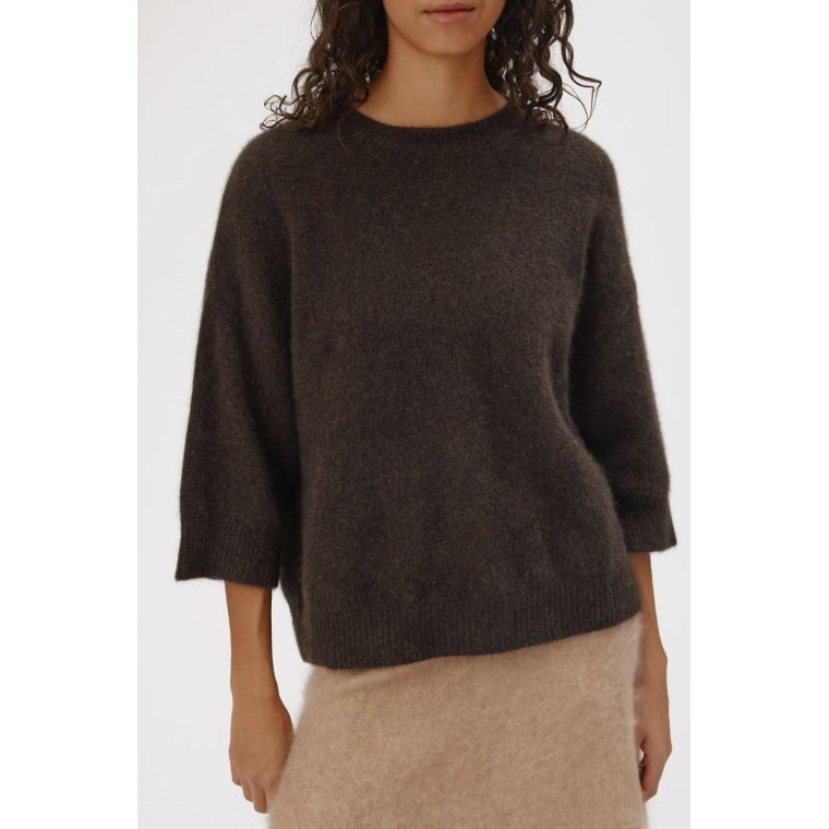 Six Ames - OLA SWEATER - Espresso Brown