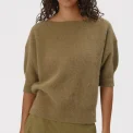 Six Ames - MOI SWEATER - Olive Green Melange