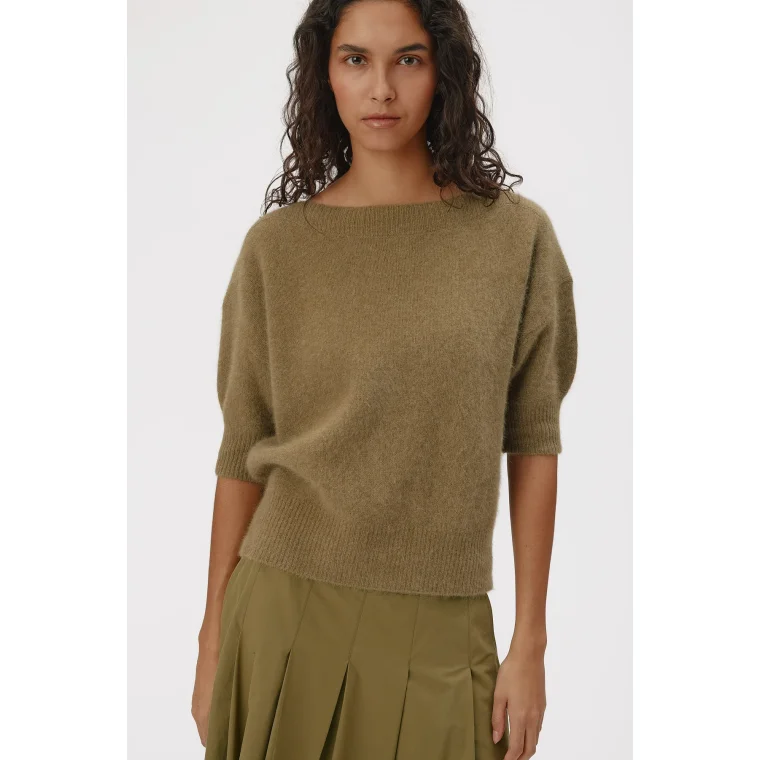 Six Ames - MOI SWEATER - Olive Green Melange