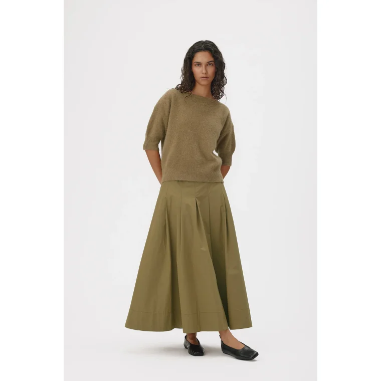 Six Ames - MOI SWEATER - Olive Green Melange