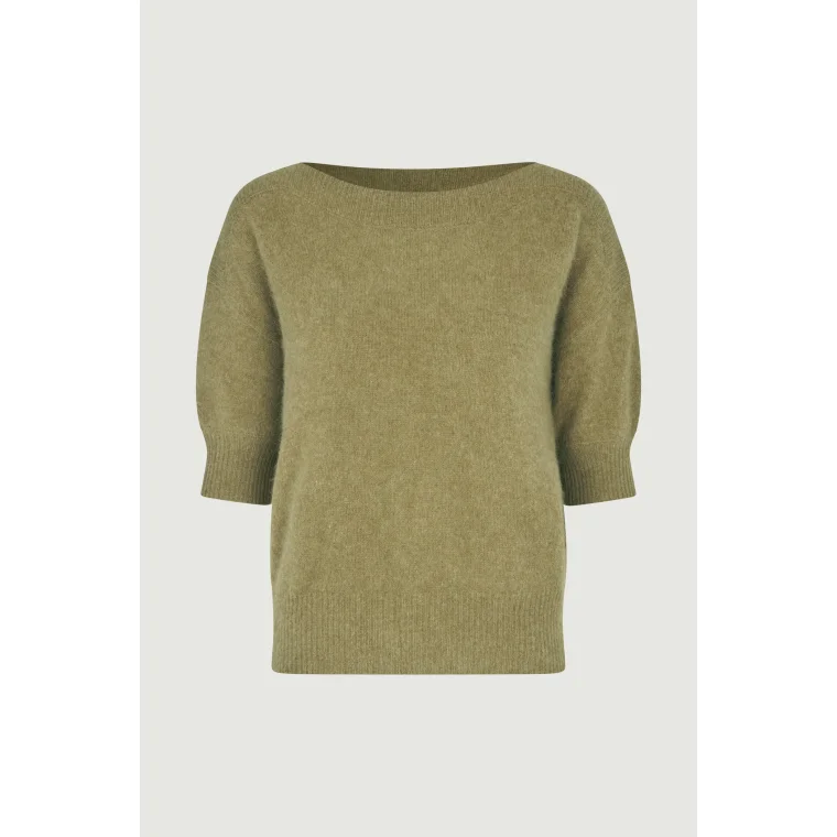 Six Ames - MOI SWEATER - Olive Green Melange