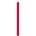 Ib Laursen - Kertelys r�d m/lyser�de hjerter stearin �:1,3 H:20 svanem�rket