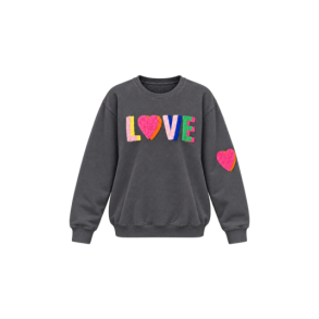 LULU�S LOVE - Love sweatshirt multi double - Gunmetal
