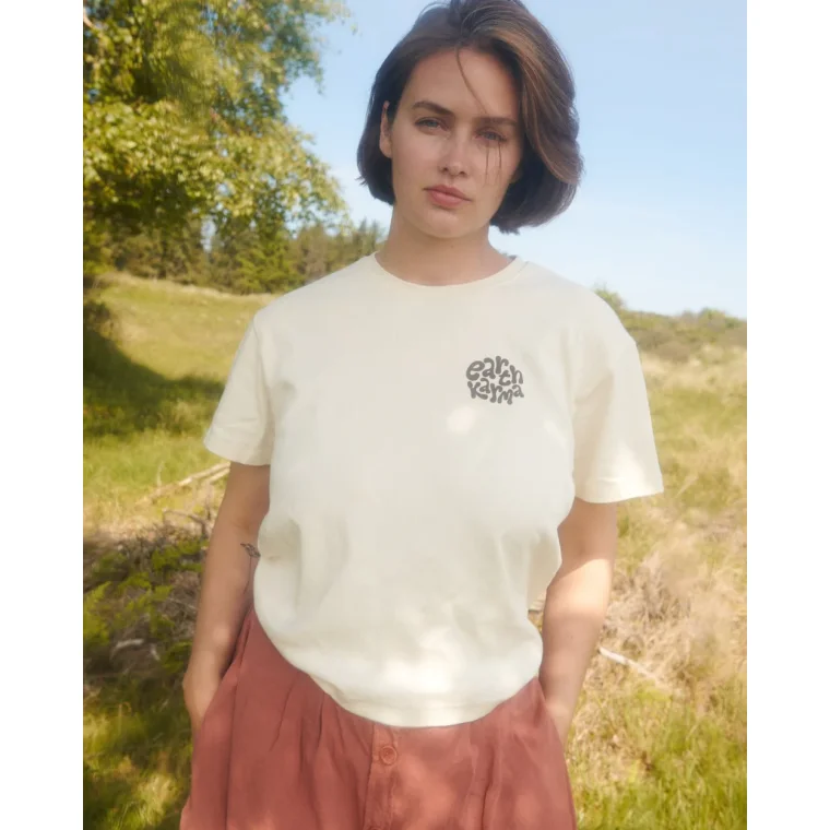 ELSK - BALANCE WOMEN'S INTERLOCK T-SHIRT - 002 OFF WHITE