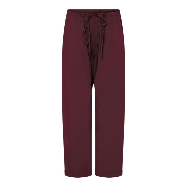 FRAU - Milano string ankle pant - Red Mahogany