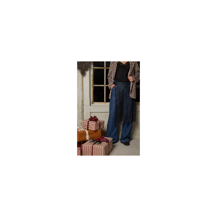 BLACK COLOUR - BCORIANNA lace tie skirt - Black