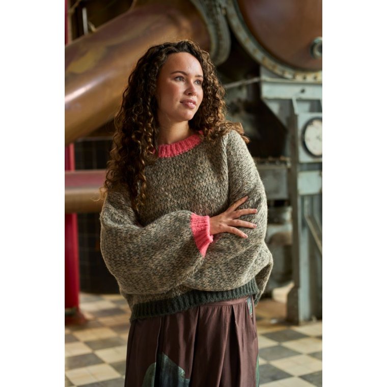 BLACK COLOUR - BCMARITA knit jumper - Army Mix