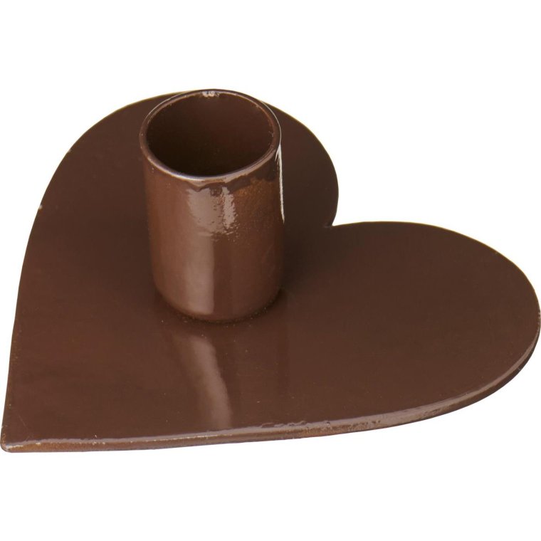Ib Laursen - Stage t/1,3 cm lys hjerteformet - brun