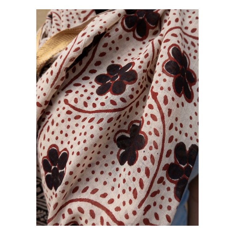 Craft Sisters - Bagru Scarf - Flower - 917