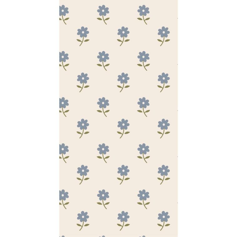 IB LAURSEN - Serviet 10x20 cm bl� blomster - 16 stk/pk