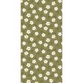 IB LAURSEN - Serviet 10x20 cm gr�n m/hvide blomster 16 stk/pk