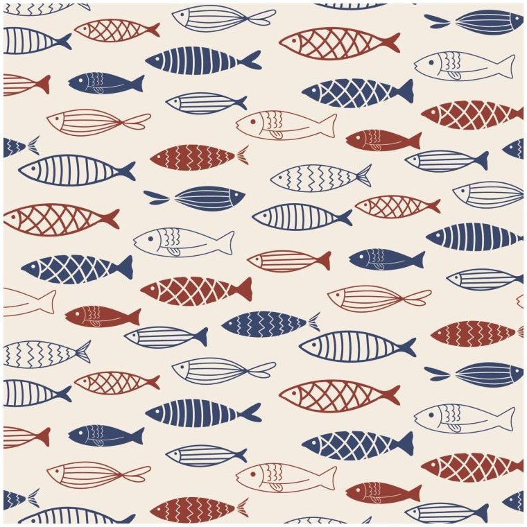 IB LAURSEN - Serviet fiskestime 20 stk pr pakke