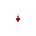 PICO - French Heart Pendant - scarlet - forgyldt