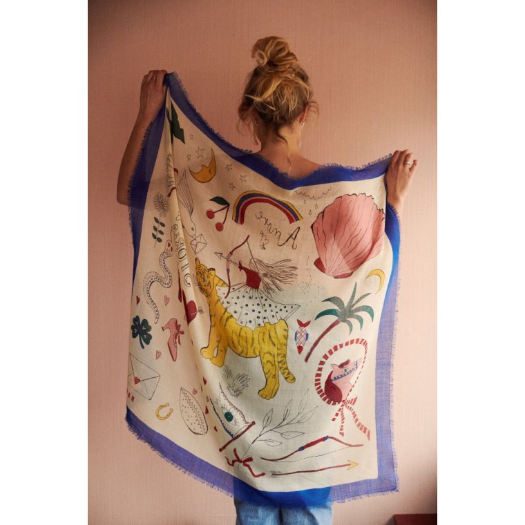 HABIBA - AMORE SCARF - MULTI COLOUR