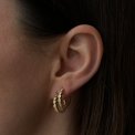 PICO - Alba Petit Crystal Studs -  - Forgyldt