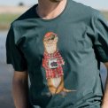 LAKOR - An Otter Coffee T-shirt - Green Gables