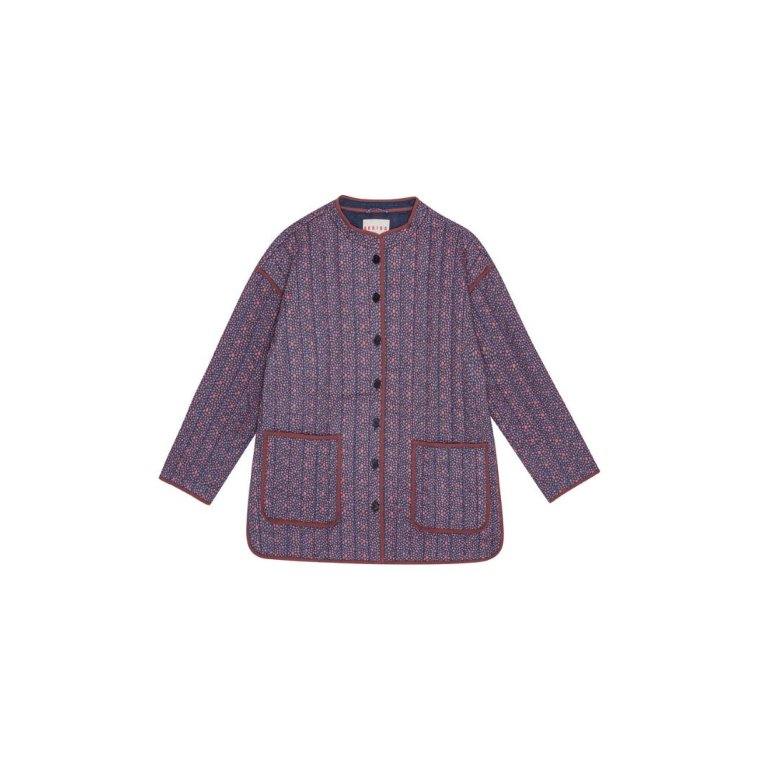 HABIBA - AUTUMN LEAF QUILTED COAT - LOVE
