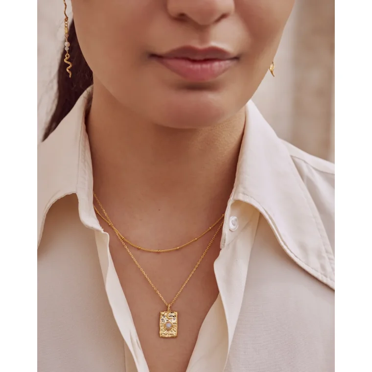 Maanesten - Aylin Necklace - Forgyldt