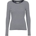 BASIC APPAREL - Ludmilla LS Tee - Sky Captain/Bright White