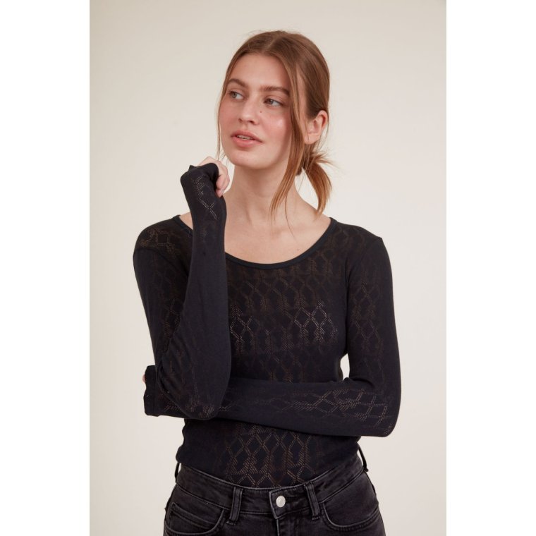 BASIC APPAREL - ANA T-SHIRT - Black