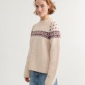 BASIC APPAREL - Blanche Sweater - Bordeaux truffle/Sky Captain/Copen blue