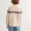 BASIC APPAREL - Blanche Sweater - Bordeaux truffle/Sky Captain/Copen blue