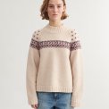 BASIC APPAREL - Blanche Sweater - Bordeaux truffle/Sky Captain/Copen blue