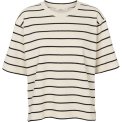 BASIC APPAREL - Anneli Oversized Tee - Birch/Black