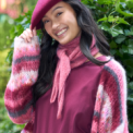 BLACK COLOUR - BCADDI barret hat - Wine