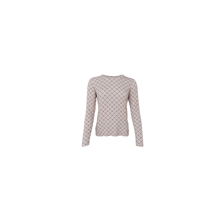 Black Colour - BCALBA LS tee - Natural Mono