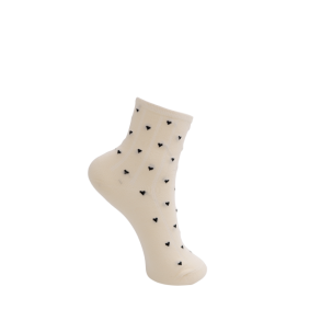 BLACK COLOUR - BCALEA heart sock - ONESIZE