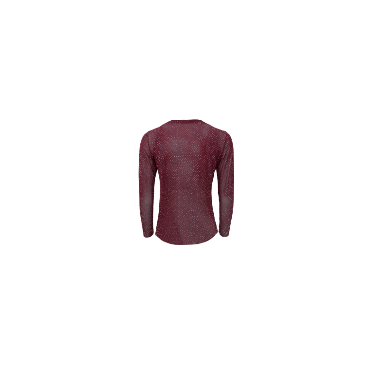 BLACK COLOUR - BCALEXIS tee w/stones - Plum