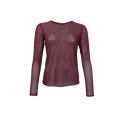 BLACK COLOUR - BCALEXIS tee w/stones - Plum