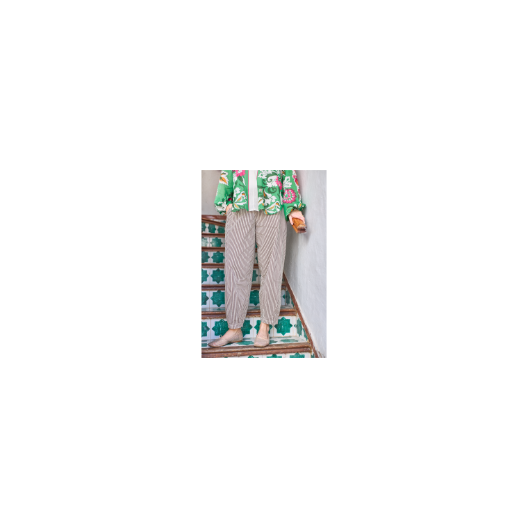 Black Colour - BCALLY barrel pant - Creme