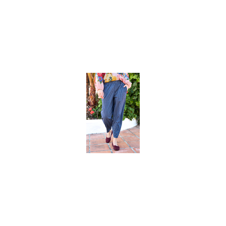 Black Colour - BCALLY barrel pant - Navy