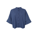 Black Colour - BCALLY loose shirt - Navy