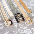 BLACK COLOUR - BCALONA jute belt - Camel