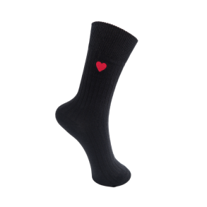 BLACK COLOUR - BCANISHA heart sock - Black
