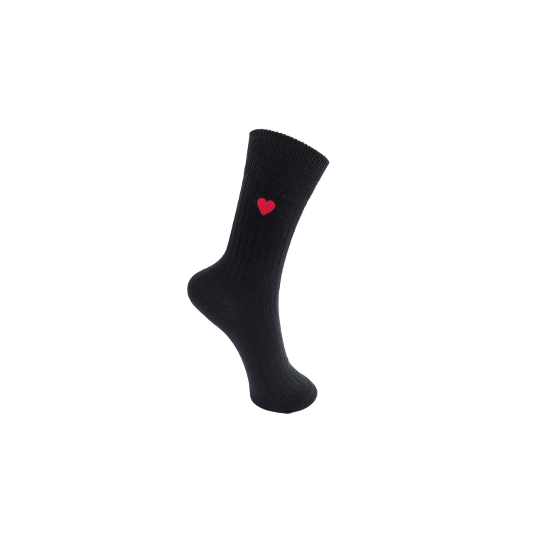 BLACK COLOUR - BCANISHA heart sock - Black