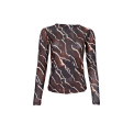 BLACK COLOUR - BCANNIE mesh blouse - Mocca Marble