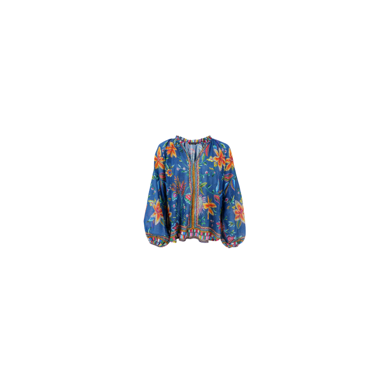 BLACK COLOUR - BCART blouse - Denim Blue